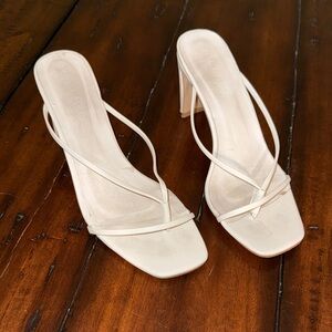 Billini Cream Strappy Heels